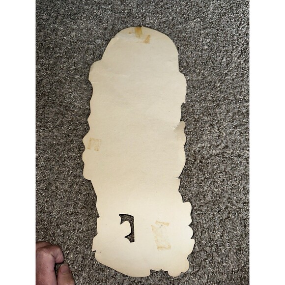 Vintage Easter Duck Die-Cut Decoration Cardboard Paper Spring Wall Hanging 1950s - Picture 9 of 9